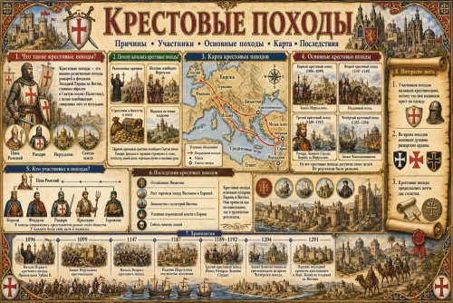 Учебный стенд для школы «Крестовые походы» НФ12910 