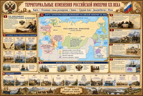 Учебный стенд для школы «Россия в XIX в. Внутренняя и внешняя политика» НФ12916