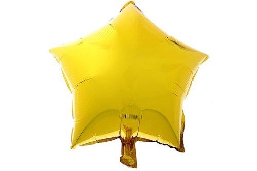 Шар фольгированный Звезда 18" Золото ( набор 20 шт) 324846