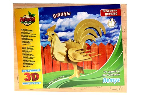 Конструктор деревянный "Петух" 255759