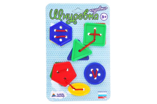Игра-шнуровка "Пуговки" (2 шт.) 1126638