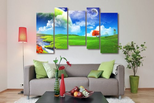 Модульная картина "Волшебные поля" 17165