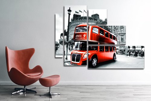 Модульная картина "Лондонский даблдекер" 17200