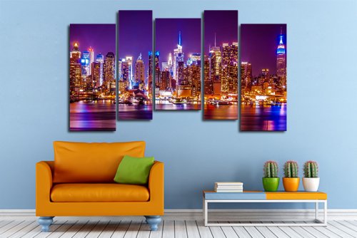 Модульная картина "Современный город" 17211