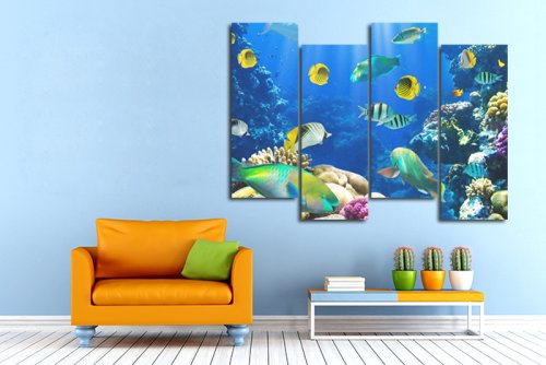 Модульная картина "Удивительный подводный мир" 17231