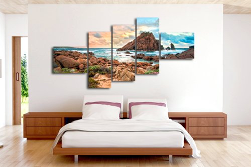 Модульная картина "Скалистый берег" 17280