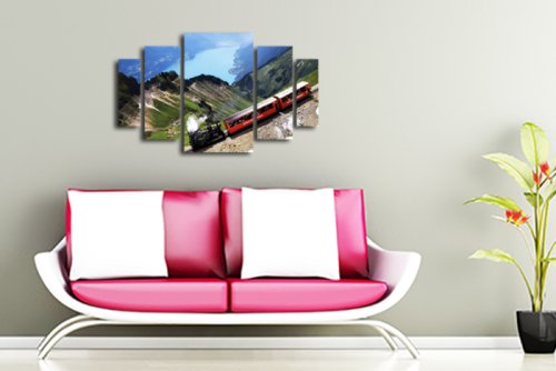 Модульная картина "Путешествие на поезде" 17312