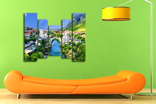 Модульная картина "У подножья гор" 17330