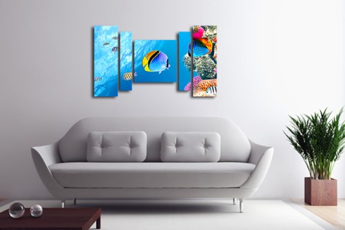 Модульная картина "Тропические рыбки" 17353