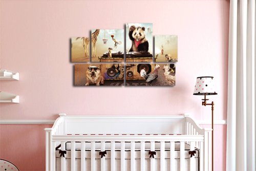 Модульная картина "Веселые зверюшки" 17358