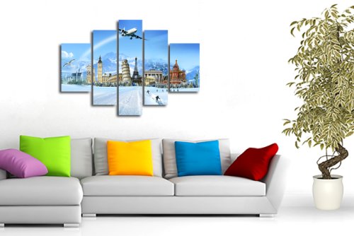 Модульная картина "Известные достопримечательности мира" 17415