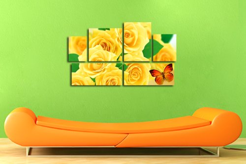 Модульная картина "Желтые розы" 17422