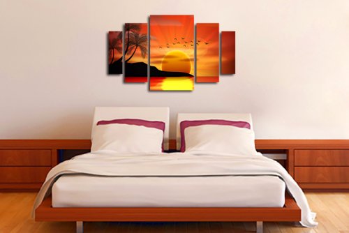 Модульная картина "Заход Солнца" 17427