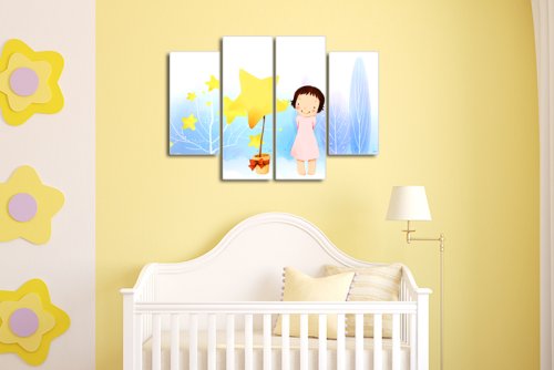 Модульная картина "Необычное деревце" 17438