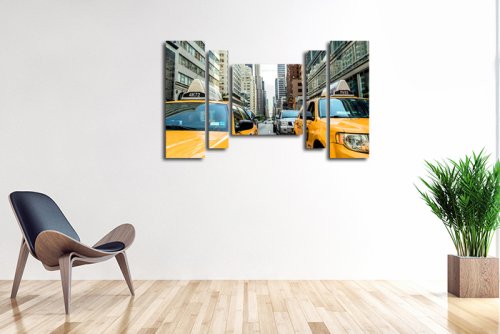 Модульная картина "Такси большого города" 17468