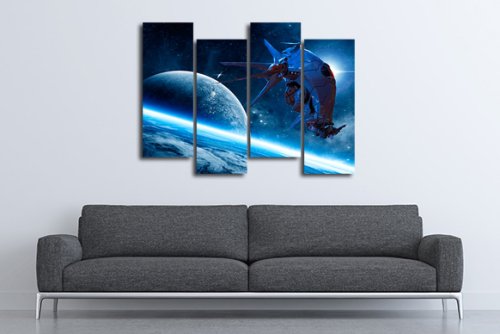 Модульная картина "Космический объект" 17471