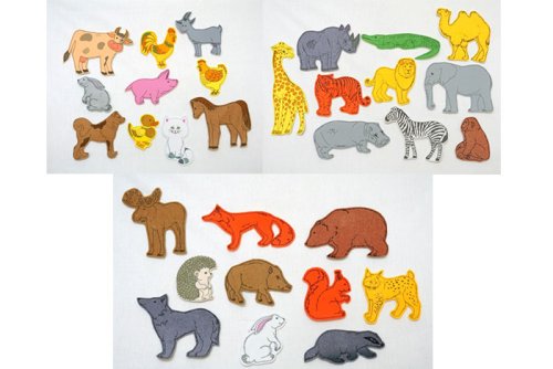 Дидактический набор на липучках "Животные" 009.01.02.08