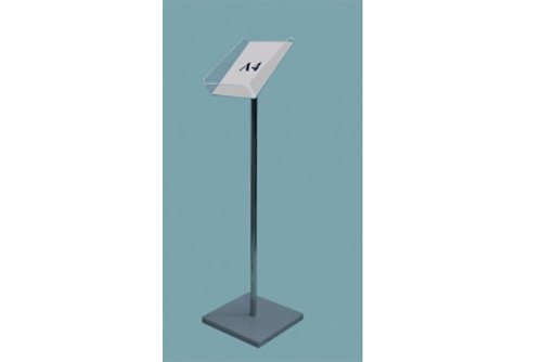 Стойка для печатной продукции на хром. трубе  Л 1