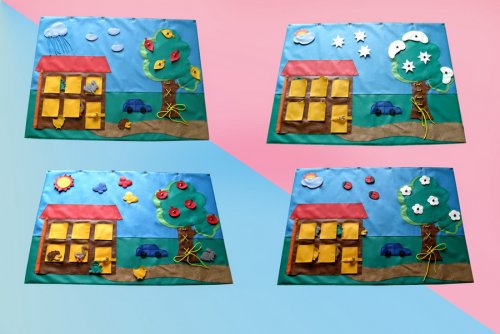 Дидактическое панно "Времена года"  Д-33