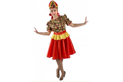 Костюм в стиле Хохлома взрослый 102038-1