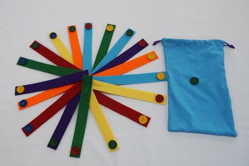 Фетровые полоски с пуговицами 11018К