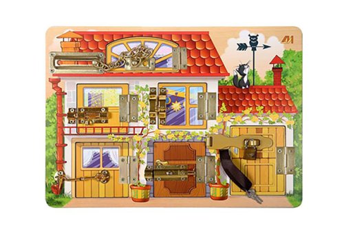 Бизиборд "Домик с замочками" 2729062