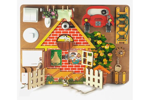 Бизиборд "Загородный дом" со звонком 2712134