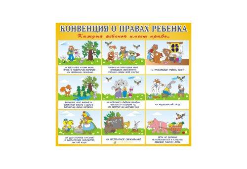 Стенд "Конвенция о правах ребенка" 7791