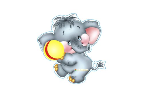 Наклейка интерьерная Слоненок 8235