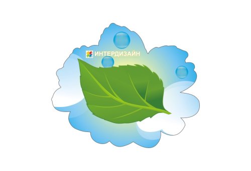 Декорация "Зеленый листочек" 4048