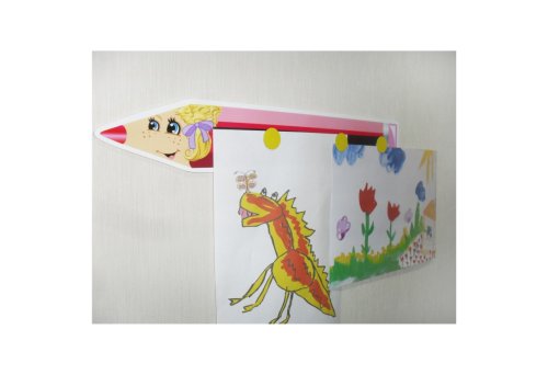 Держатель для рисунков "карандаш Девочка" (левый)  6314