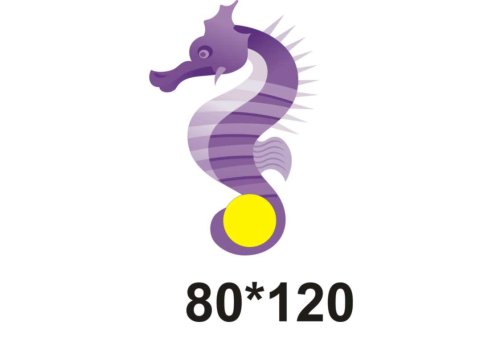 Крепление для рисунка "Морской конек" Д136р