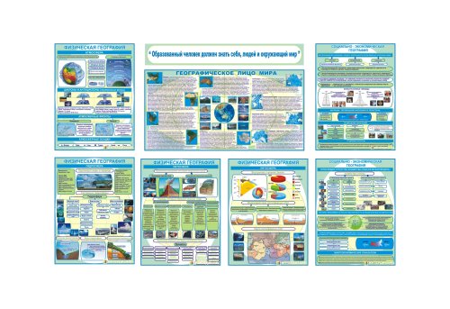 Комплект плакатов для кабинета географии 6706