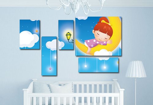 Модульная картина "Спокойной ночи, детки" 17010