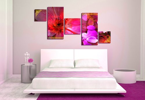 Модульная картина "Цветочная абстракция" 16874