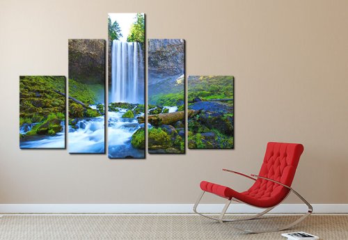 Модульная картина "Горный водопад" 16909