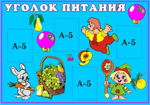 Стенд Уголок питания 00064Р