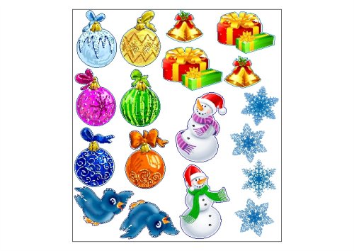 Декоративные наклейки Новогодние 19913