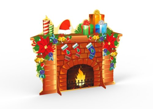 Декорация "Камин новогодний" 14715К
