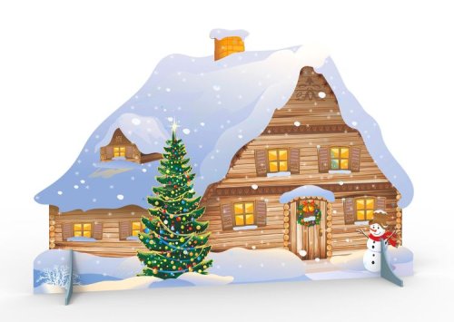 Декорация Рождественский домик 8580К