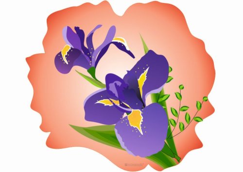 Наклейка интерьерная "Цветок" 10556