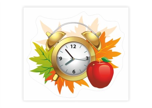 Наклейка "Осенние часики" 13042