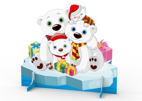 Декорация "Белые мишки" 13647