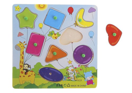 Рамка - вкладыш "Угадай фигуру. Воздушные шарики" (2 шт.) 105091