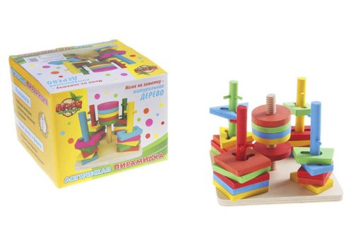 Пирамидка логическая "Квадрат" 252952