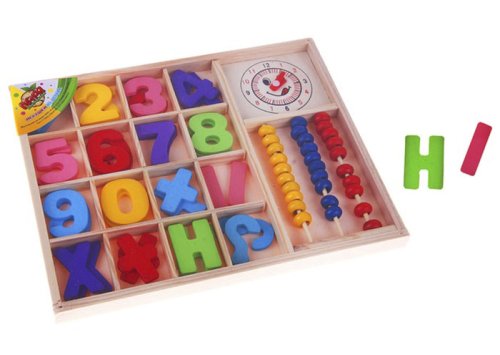 Счетный материал "Счеты, цифры и знаки" с часиками 741891