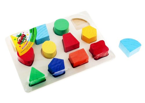 Головоломка "Изучаем цвета и фигуры", 16 объёмных фигур 593936