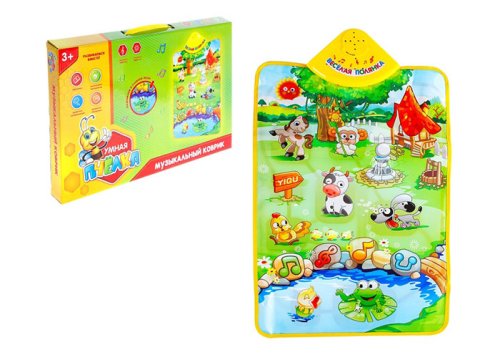Коврик музыкальный "Веселая полянка у пруда" 868015