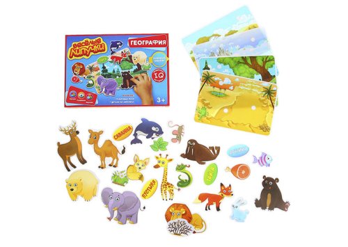 Игра-конструктор на липучках "География" 923596