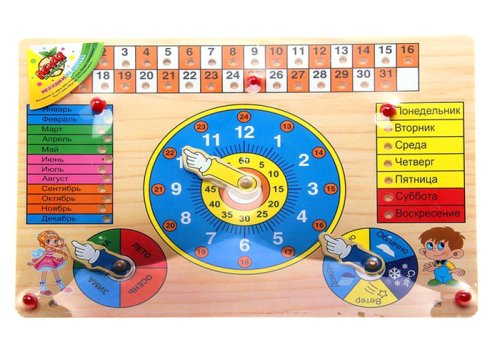 Рамка-вкладыш "Календарь" с часами 725807